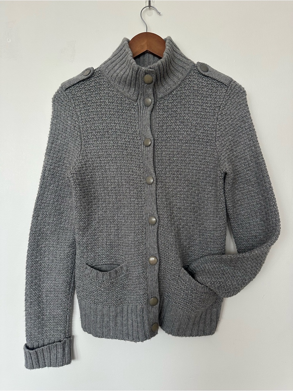 Talbots Wool Blend Military Cardigan | Women’s Small